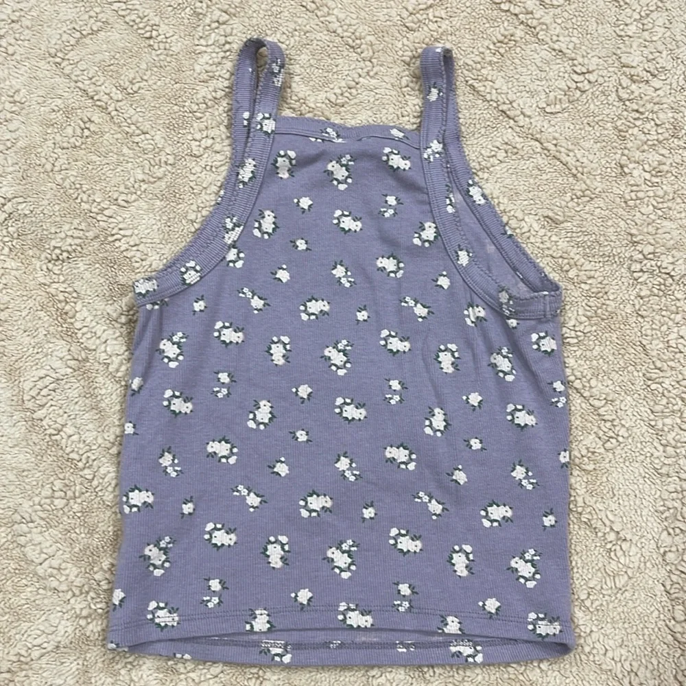 Wild Fable Purple Floral Tank Top - Picture 3 of 4